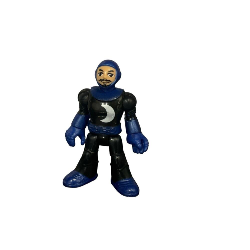 Fisher Price Imaginext Blue Black Knight & Green Neon Wizard Action Figures - Picture 5 of 9